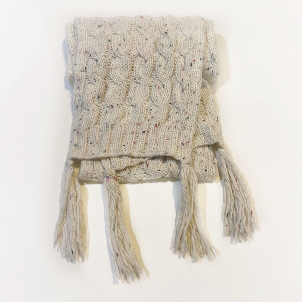 Hollister White Confetti Scarf